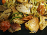 Wok de tallarines de calabacín