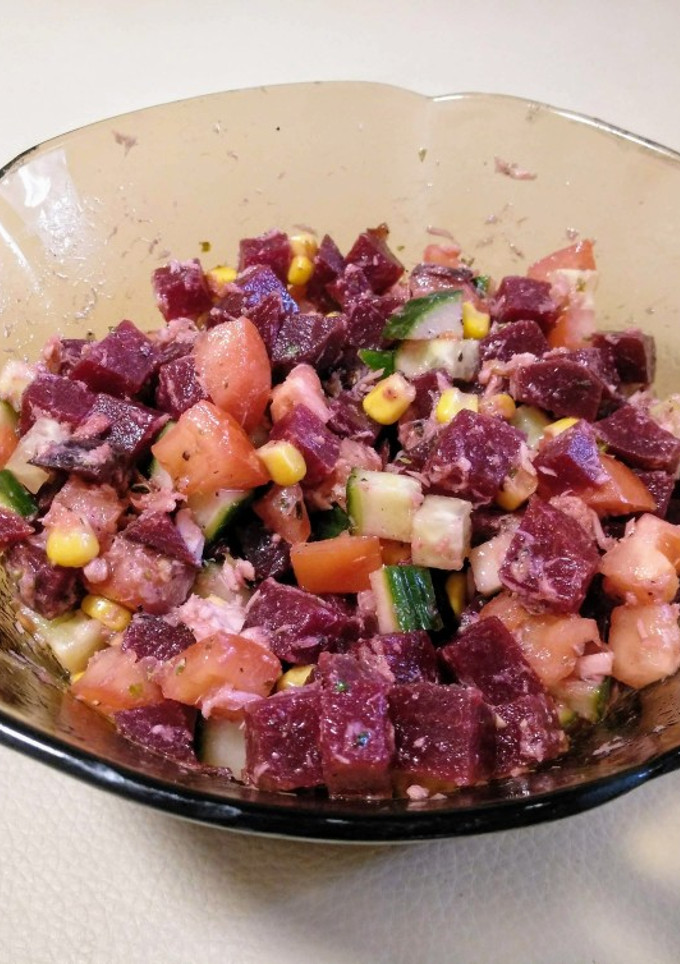 Una foto de Ensalada de remolacha