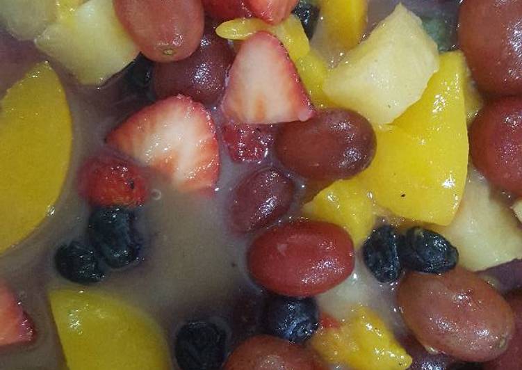 Simple Way to Prepare Homemade Fruit Salad