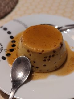 Una foto de Flan casero de huevo