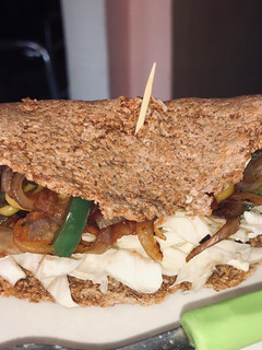 Una foto de Rapidita casera con verduras 🌯🌮