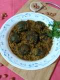 Stuffed brinjal curry (bharli vangi)