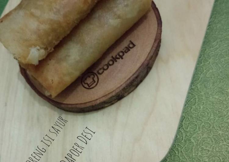 Resep Lumpia goreng isi sayur yang Lezat
