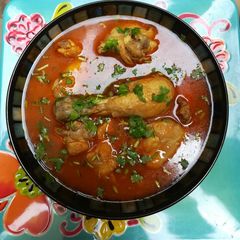 A picture of Chicken Curry. (Shorba).