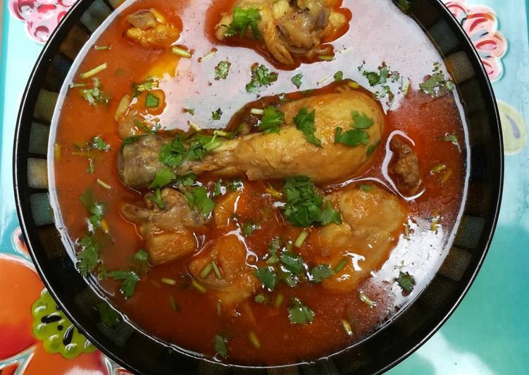 Chicken Curry. (Shorba)