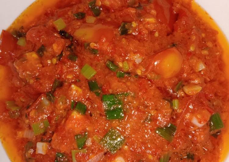 Resep 4. Sambal daun bawang aja Anti Gagal