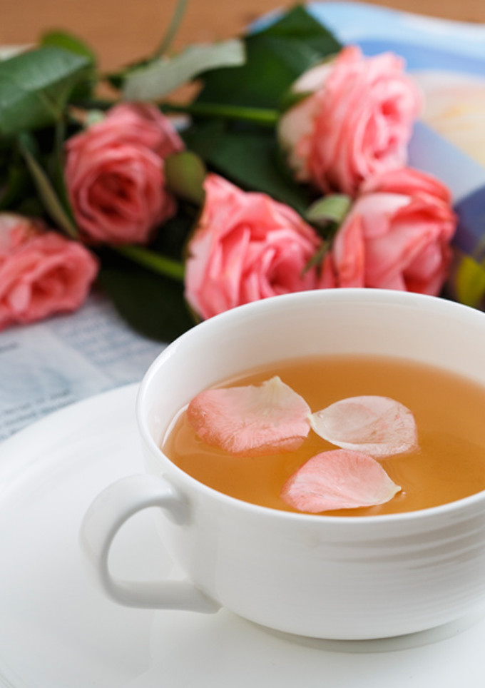 【家樂福廚房】情人節版玫瑰花綠茶 的食譜成品照片