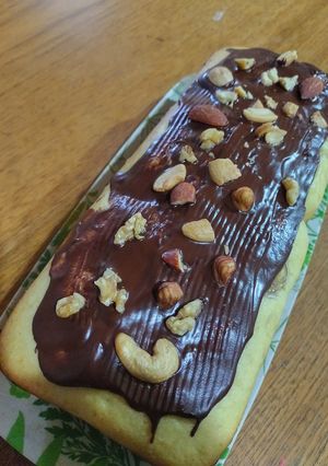 Una foto de Budín de Banana y chocolate