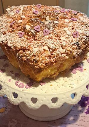 Foto di Cuore di mele con crumble rosa di mandorle 🍎🍋🍊🥧👩‍❤️‍👨🍾🥂💝