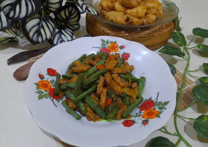 Tumis Tempe Kacang Panjang