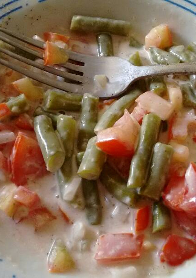 Una foto de Ensalada de judías verdes. ॐ