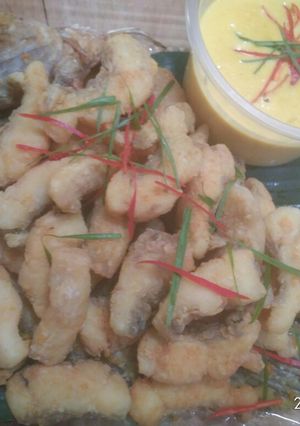 Foto resep Gurame saus telur asin keju