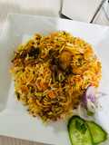 Chicken malai tikka biryani