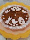 Crostata con confettura di pesche e noci