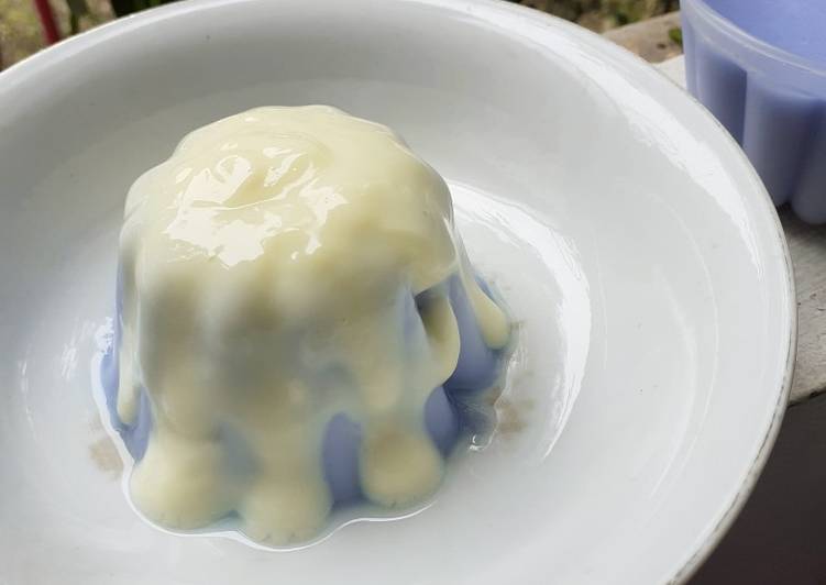 Cara mengolah Pudding Susu Anggur enak