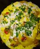خوراک سیب زمینی، غذای ساده و سریع🍅🍅🥚🥚🥔🥔🥔