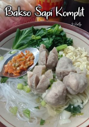Foto resep Bakso Sapi Komplit