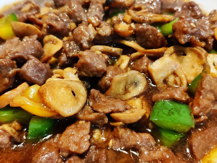 Anti Ribet, Buat Sapi Jamur lada hitam Kekinian