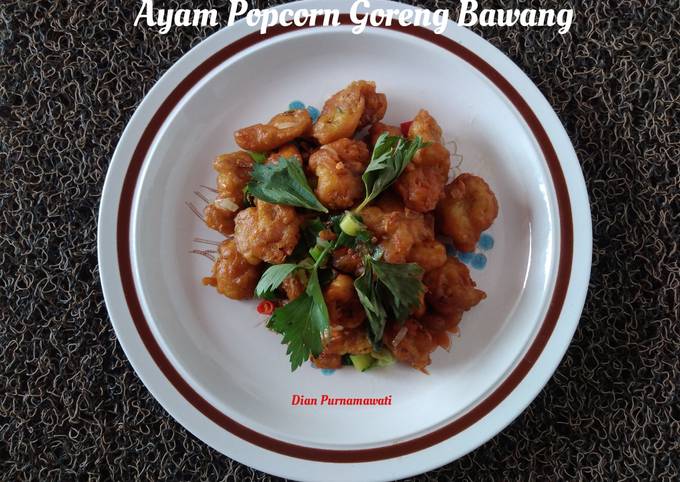 Ayam Popcorn Goreng Bawang