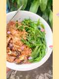 Eat clean - bún gạo lứt trộn gà nấm 👩‍🍳