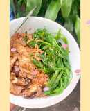 Eat clean - bún gạo lứt trộn gà nấm 👩‍🍳