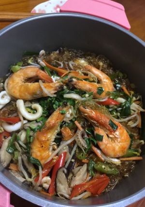 鮮蝦粉絲 的食譜成品照片