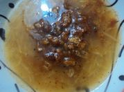 Una foto de sobras de guiso de fideo