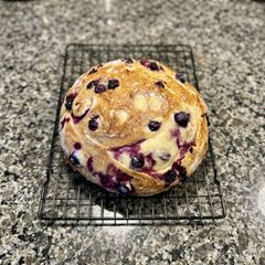 Blueberry Lemon Cream Cheese Sourdough Bread A picture of Blueberry Lemon Cream Cheese Sourdough Bread.