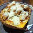 Calabaza rellena de pollo