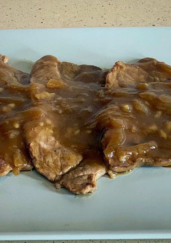 Una foto de Filetes de ternera en salsa