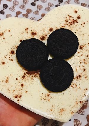 Hình của món Cheesecake k cần lò nướng.