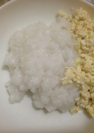 Foto resep Mpasi 9m nasi tim oseng tahu