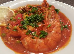 Una foto de Cazuela de mariscos