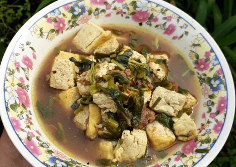 Cara Gampang Membuat Rawon Tahu Kangkung Anti Gagal