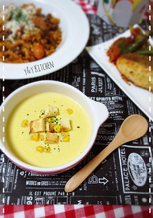 Foto resep Corn cream soup