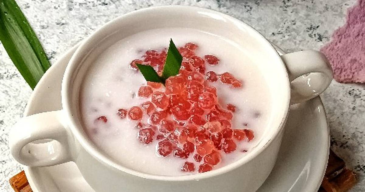 Resep Bubur Sagu Mutiara With Palm Sugar Oleh Nindaummuzia Cookpad