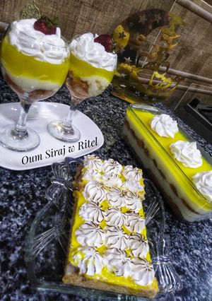 صورة لوصفة تيراميسو الليمون 🍋💛 بدون ماسكربون