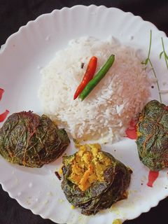 লাউপাতায় চিংড়ি পাতুরি (lau patay chingri recipe in Bengali) রেসিপির প্রধান ছবি
