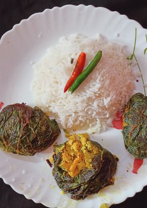 লাউপাতায় চিংড়ি পাতুরি (lau patay chingri recipe in Bengali) রেসিপির প্রধান ছবি