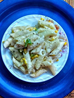 சீஸி ஒயிட் சாஸ் பாஸ்தா (cheesy white sauce pasta recipe in Tamil) செய்முறை முக்கிய புகைப்படம்