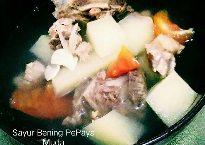 Resep Sayur Bening Pepaya Muda Oleh Tamakiaso Le Cookpad