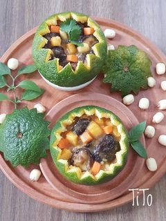 Hình của món Khoai lang sốt cam.