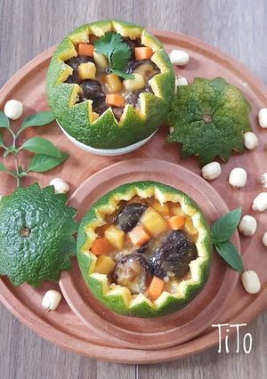 Hình của món Khoai lang sốt cam.