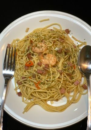 Foto resep Spaghetti Aglio olio spicy 🌶