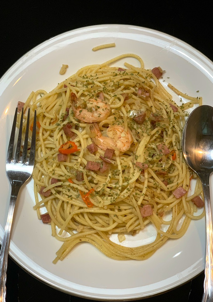 Foto resep Spaghetti Aglio olio spicy 🌶