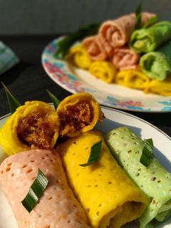 Foto resep Dadar gulung isi kelapa gula merah