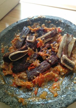 Foto resep Iga penyet sambal