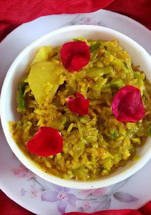 A picture of Cabbage pulao curry :-.