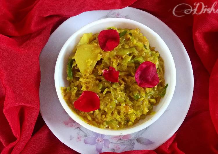 Cabbage pulao curry :-