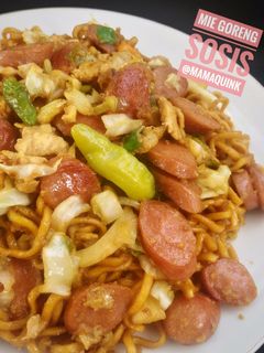 Foto resep Mie goreng sosis